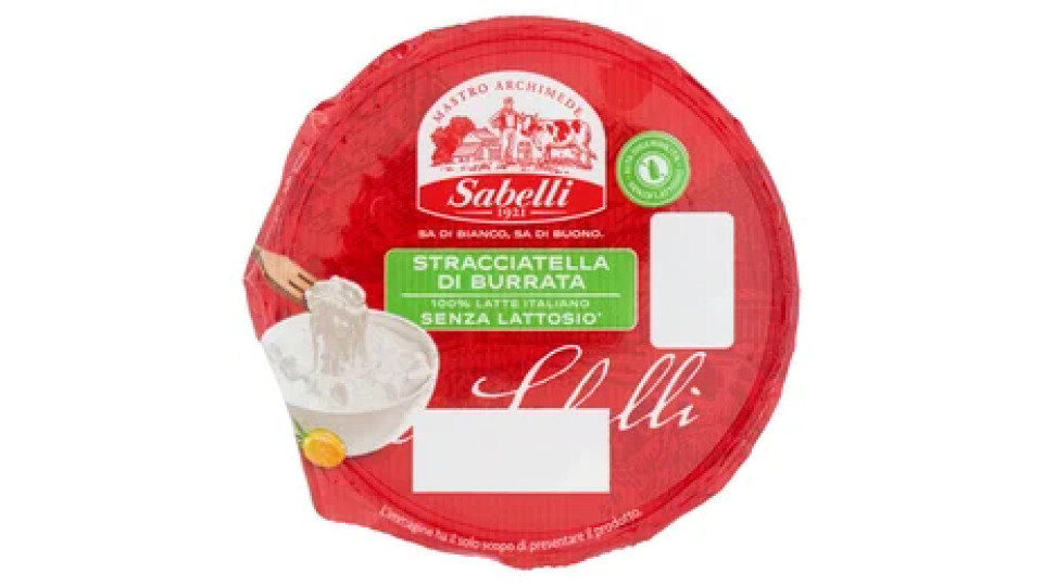 Sabelli Stracciatella di Burrata Senza Lattosio* 140 g