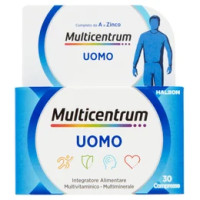 Multicentrum Uomo Vitamina B, D, Magnesio Integratore Multivitaminico Completo 30 cpr 39 g