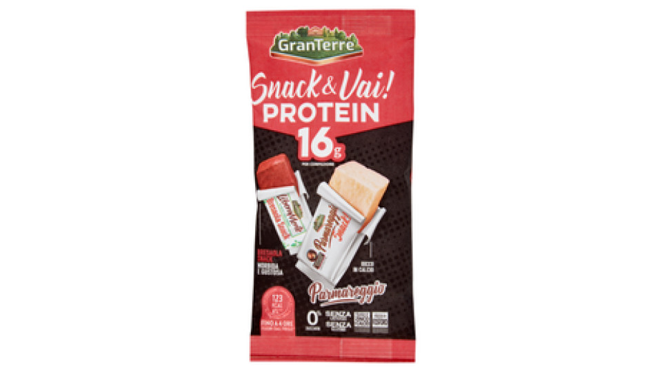 Parmareggio Snack & Vai! Protein 16g Parmigiano Reggiano DOP e Barretta di Bresaola 42 g
