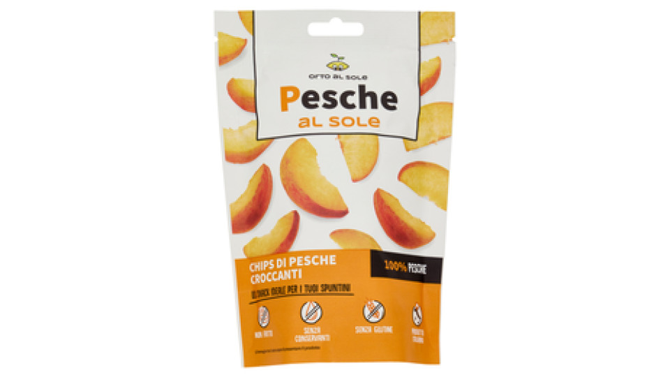 Orto al Sole Pesche al sole Chips di Pesche Croccanti 20 g