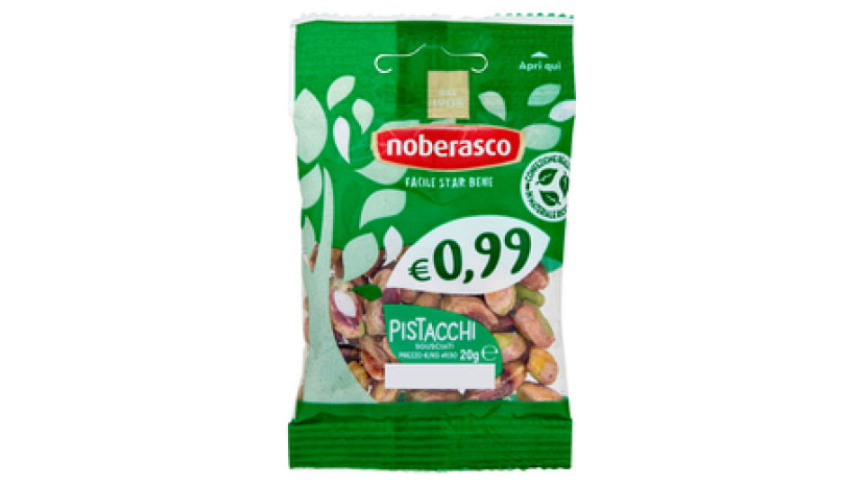 noberasco € 0,99 Pistacchi Sgusciati 20 g