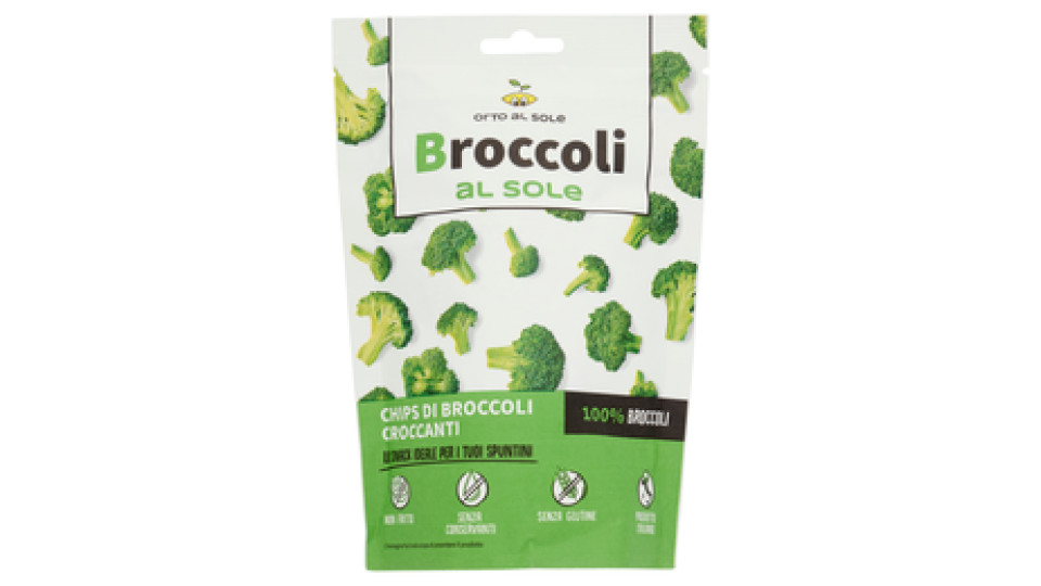 Orto al Sole Broccoli al sole Chips di Broccoli Croccanti 15 g