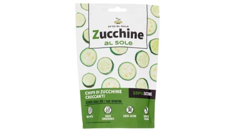 Orto al Sole Zucchine al sole Chips di Zucchine Croccanti 15 g