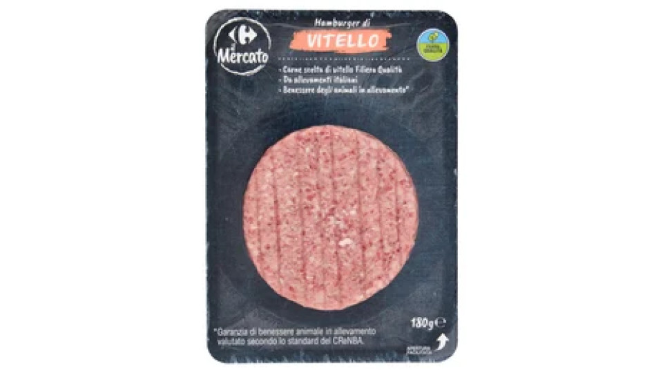 hamburger di vitello 180g