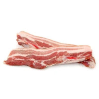 Pancetta di suino a fette