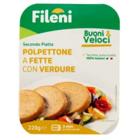 Fileni Buoni & Veloci Secondo Piatto Polpettone a Fette con Verdure 220 g