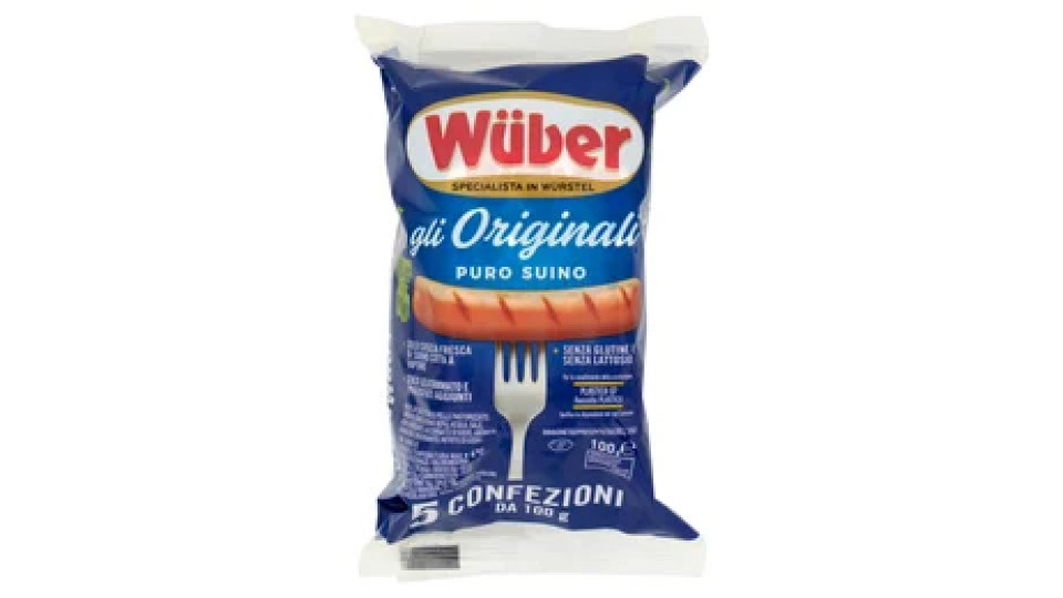 Wüber gli Originali Puro Suino 5 x 100 g