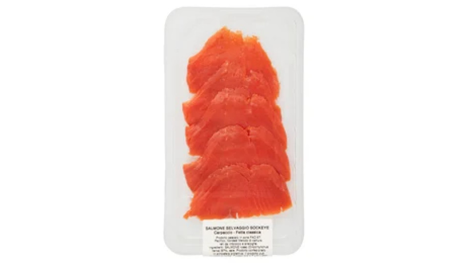 Salmone Selvaggio Sockeye Carpaccio Fetta classica 100 g