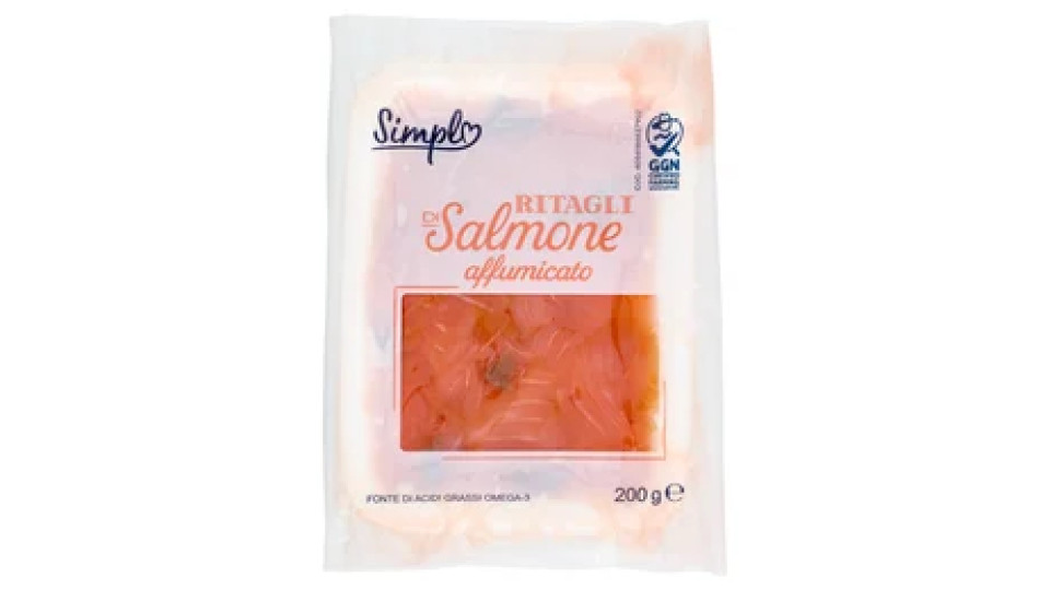 Simpl Ritagli di Salmone affumicato 200 g