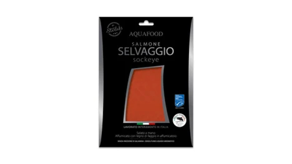 Salmone selvaggio Sockeye affumicato 70 g