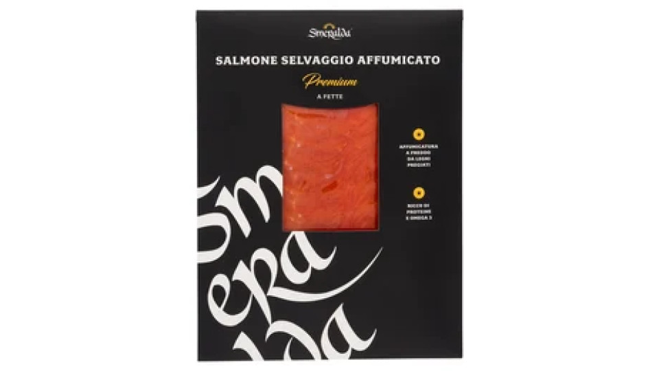 Smeralda Salmone Selvaggio Affumicato Premium a Fette 0,100 kg