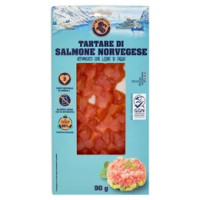 The Icelander Tartare di Salmone Norvegese affumicato con Legno di Faggio 90 g