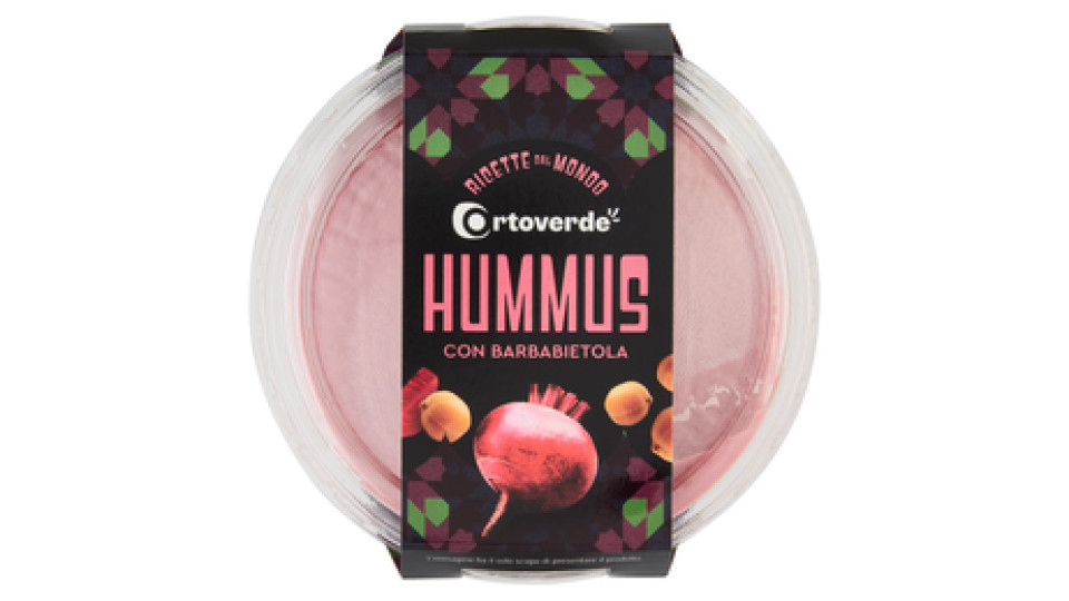 Ortoverde Ricette dal Mondo Hummus con Barbabietola 175 g