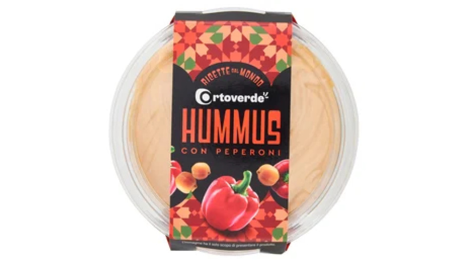 Ortoverde Ricette dal Mondo Hummus con Peperoni 175 g