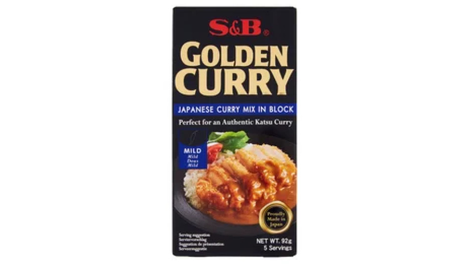 S&B Golden Curry Japanese Curry Mix in Block Mild 92 g