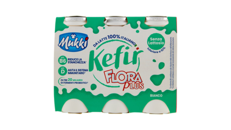 Mukki Kefir Flora plus Bianco Senza Lattosio 6 x 100 g