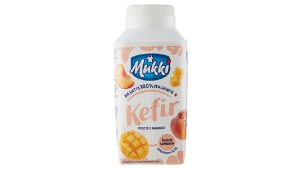 Mukki Kefir Pesca e Mango Senza Lattosio 250 ml