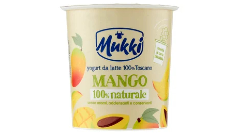Mukki yogurt da latte 100% Toscano Mango 100% naturale 115 g