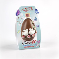 Ovetto elegance cioccolato al latte decorato con gadget 50g