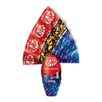 Uovo di Pasqua Cioccolato al Latte con Wafer, Sorpresa e 1 KitKat Bunny 240g
