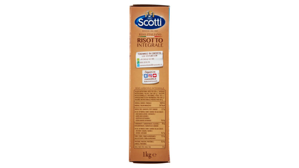 Riso Scotti Risotti Selection Risotto Integrale 1 kg