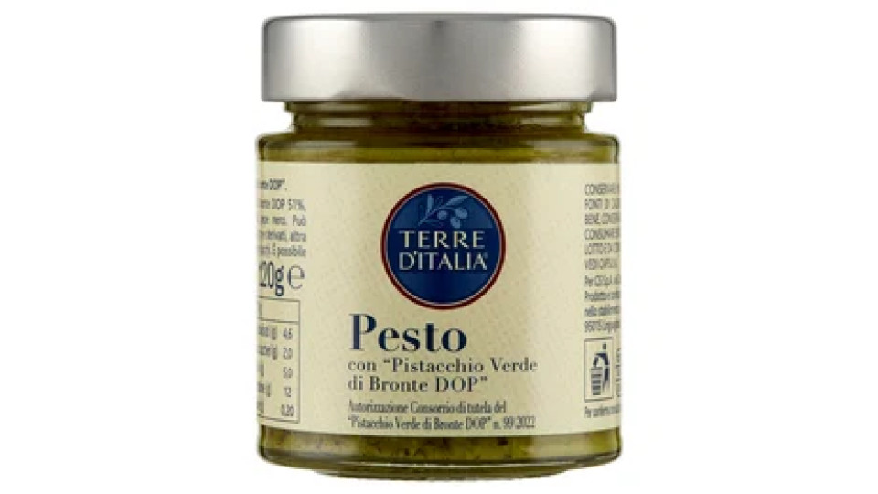 Terre d'Italia Pesto con "Pistacchio Verde di Bronte DOP" 120 g