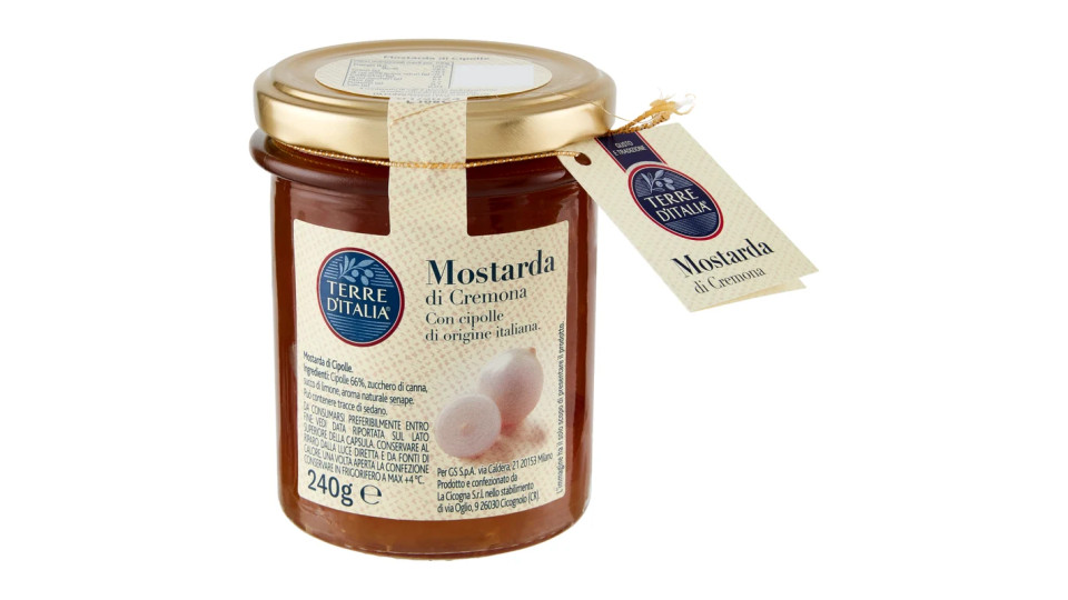 Terre d'Italia Mostarda di Cremona con cipolle 240 g
