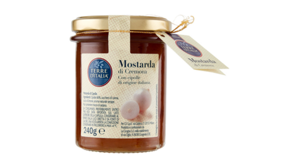 Terre d'Italia Mostarda di Cremona con cipolle 240 g