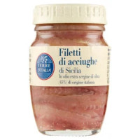 Terre d'Italia Filetti di acciughe di Sicilia in olio extra vergine di oliva 90 g