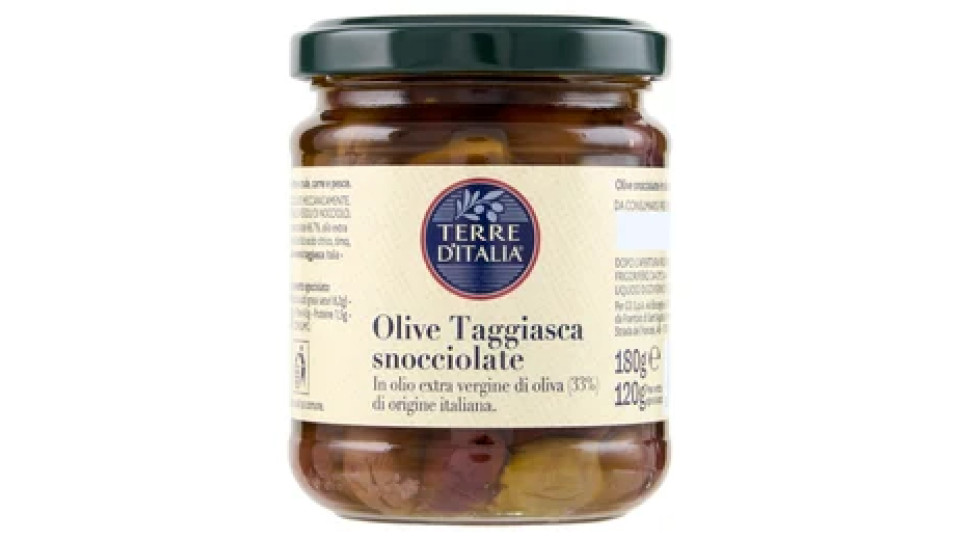 Terre d'Italia Olive Taggiasca snocciolate 180 g