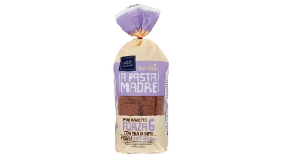 YukyBio A Pasta Madre Pane Bauletto Forza 6 con Mix di Semi 400 g