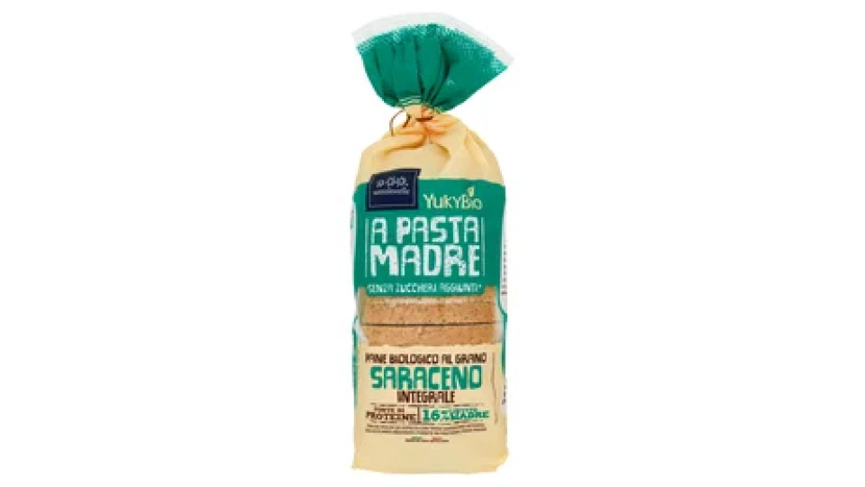 YukyBio A Pasta Madre Pane Biologico al Grano Saraceno Integrale 400 g