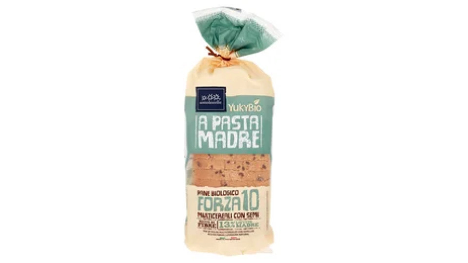YukyBio A Pasta Madre Pane Biologico Forza 10 Multicereali con Semi 400 g