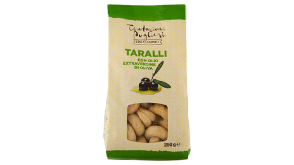 Tentazioni Pugliesi Linea Gourmet Taralli con Olio Extravergine di Oliva 250 g
