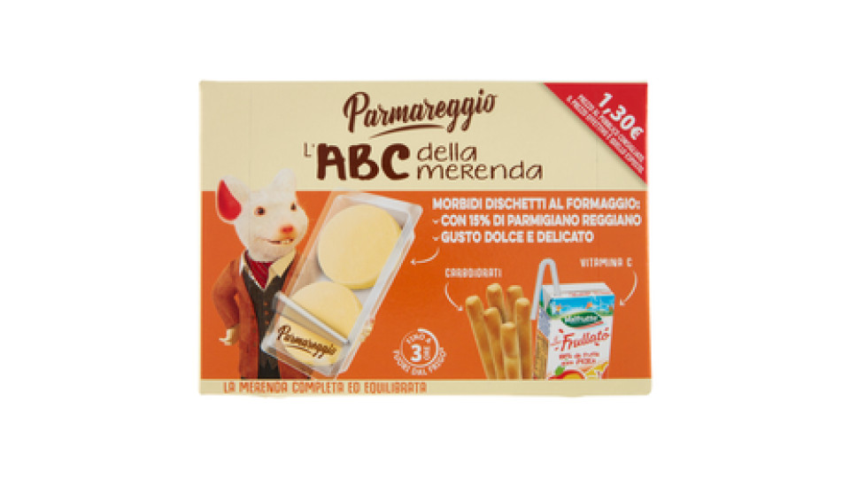 Parmareggio l'ABC della merenda Morbidi Dischetti al Formaggio