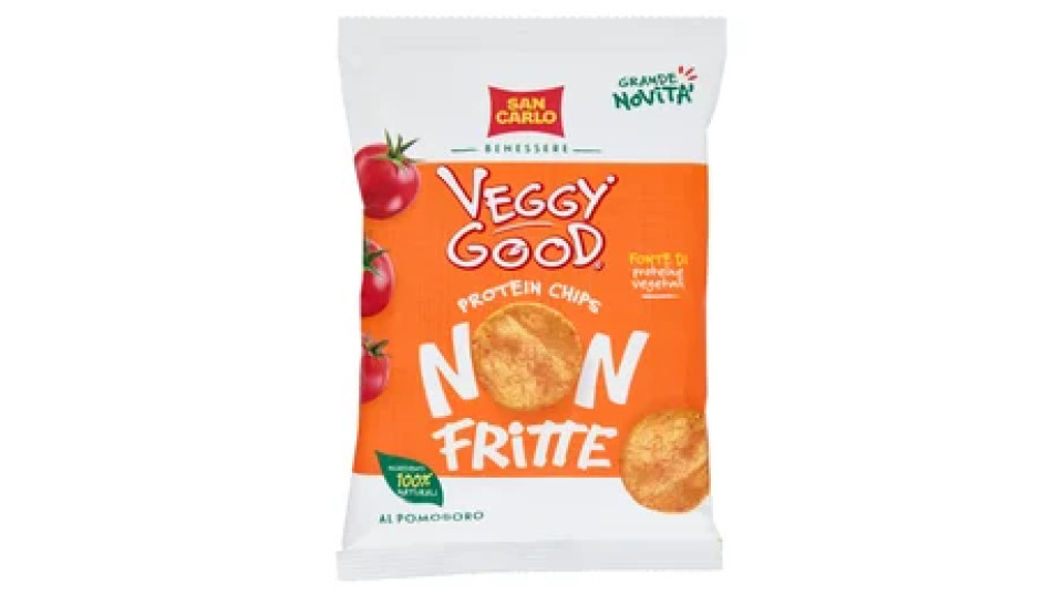San Carlo Benessere Veggy Good Protein Chips Non Fritte al Pomodoro 65 g
