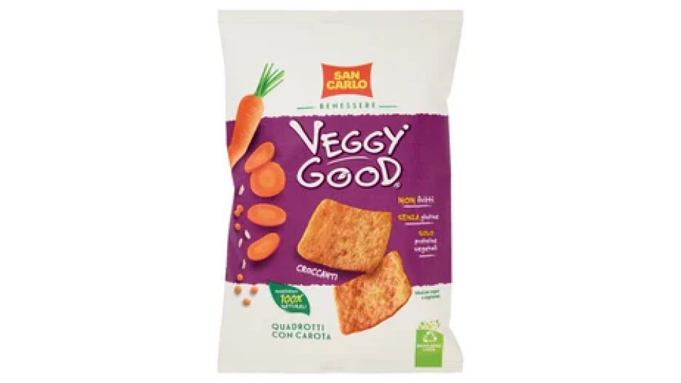San Carlo Benessere Veggy Good Quadrotti con Carota 70 g