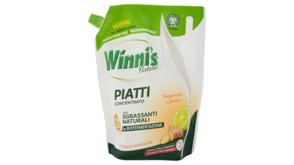 Winni's Naturel Patti Concentrato Bergamotto e Zenzero pouch 900 ml