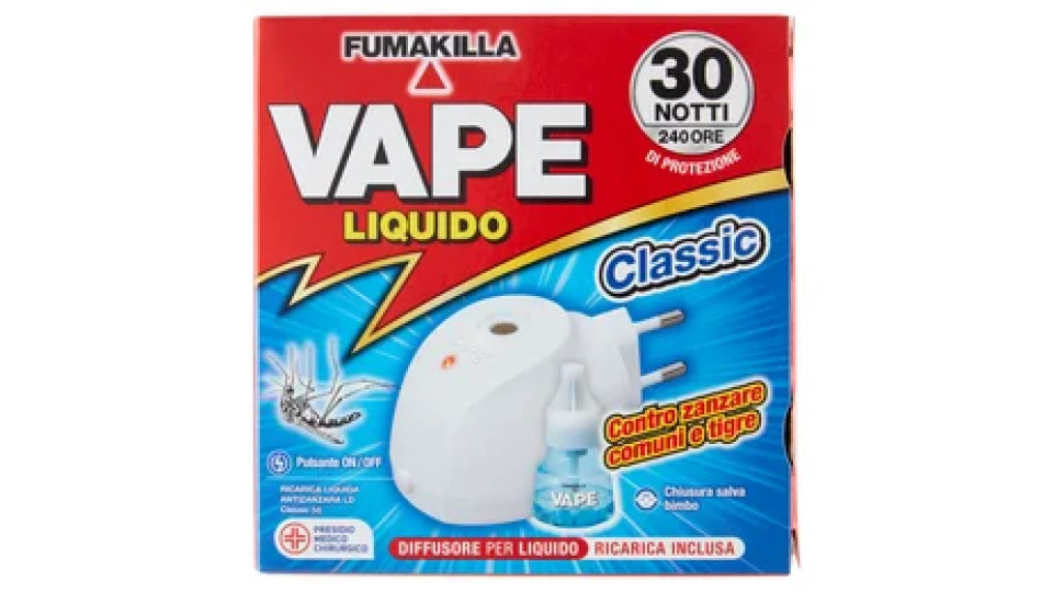 VAPE Elettroemanatore Liquido Classic + Ricarica 15 ml