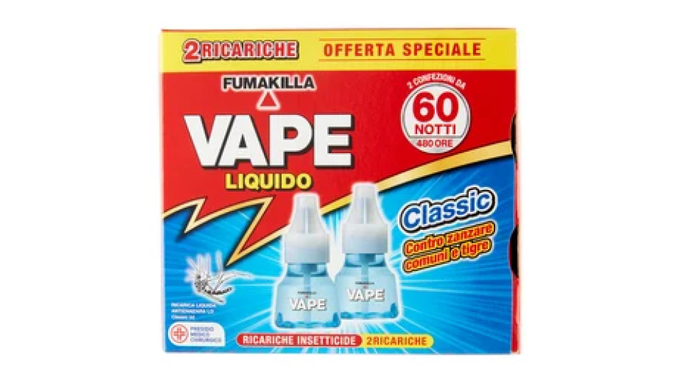 VAPE Liquido Classic Ricarica 2 x 30 ml