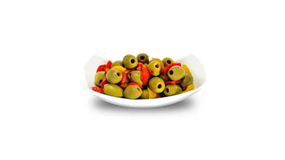Olive Verdi Denocciolate al Peperoncino Ficacci da Banco