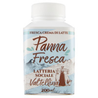Latteria Sociale Valtellina Panna Fresca Crema di Latte 200 ml