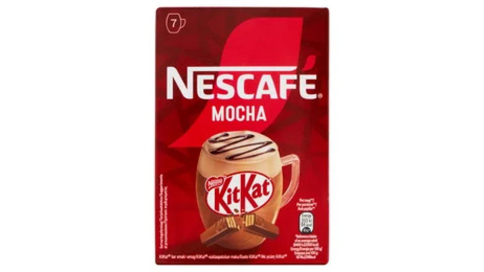 NESCAFÉ KitKat Mocha Caffè Solubile con Latte e Cacao 7 Bustine 21g