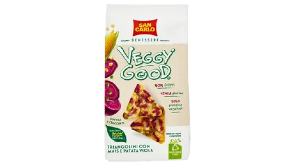 San Carlo Benessere Veggy Good Triangolini con Mais e Patata Viola 65 g