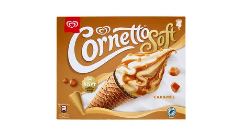 Cornetto Soft Caramel 4 x 79 g