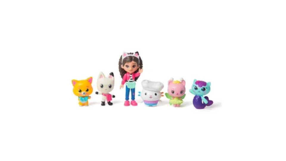 Gabby's Dollhouse : The Movie – Set mini personaggi del film | Set di 11 Pezzi con Personaggi e Accessori | Giocattolo per Bambine e Bambini dai 3 anni in su