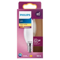 Philips Led candela vetro 60W E14 2700K