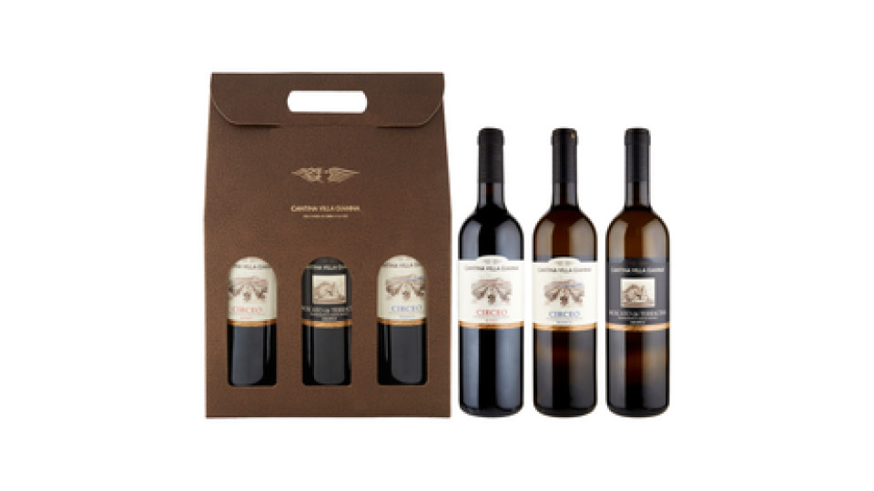 Cantina Villa Gianna Circeo DOP Rosso, Moscato di Terracina DOP Amabile, Circeo DOP Bianco 3x750ml