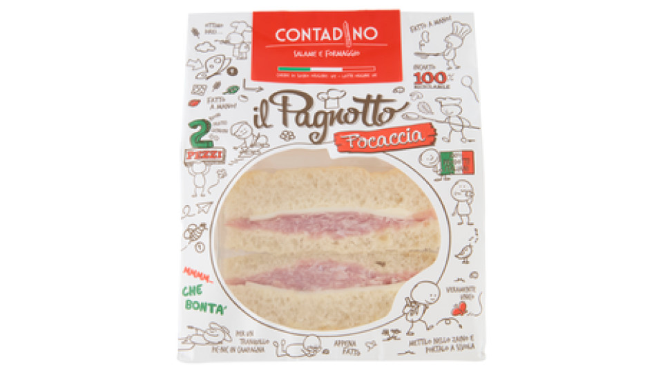 Parma Is il Pagnotto Contadino Salame e Formaggio 2 Pezzi 160 g