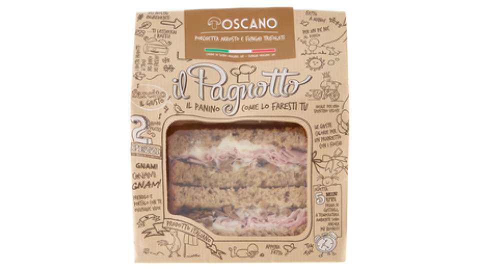 Parma Is il Pagnotto Toscano Porchetta Arrosto e Funghi Trifolati 2 Pezzi 160 g